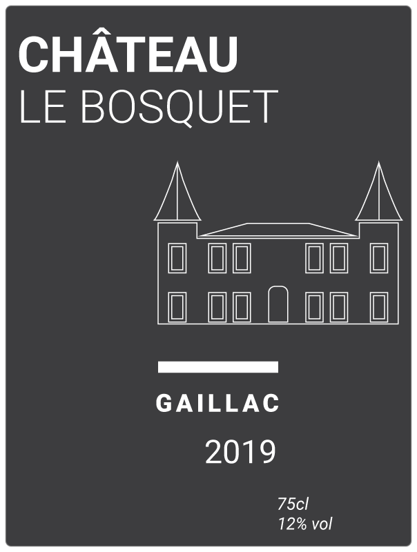 Etiquette Bouteille Personnalisable - Château Nouvelle - Pomelo
