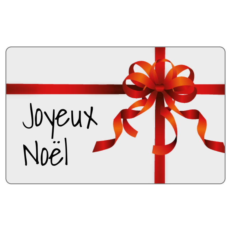 Lot 500 Etiquettes Autocollantes Cadeau Noel Avec Ruban Rouge