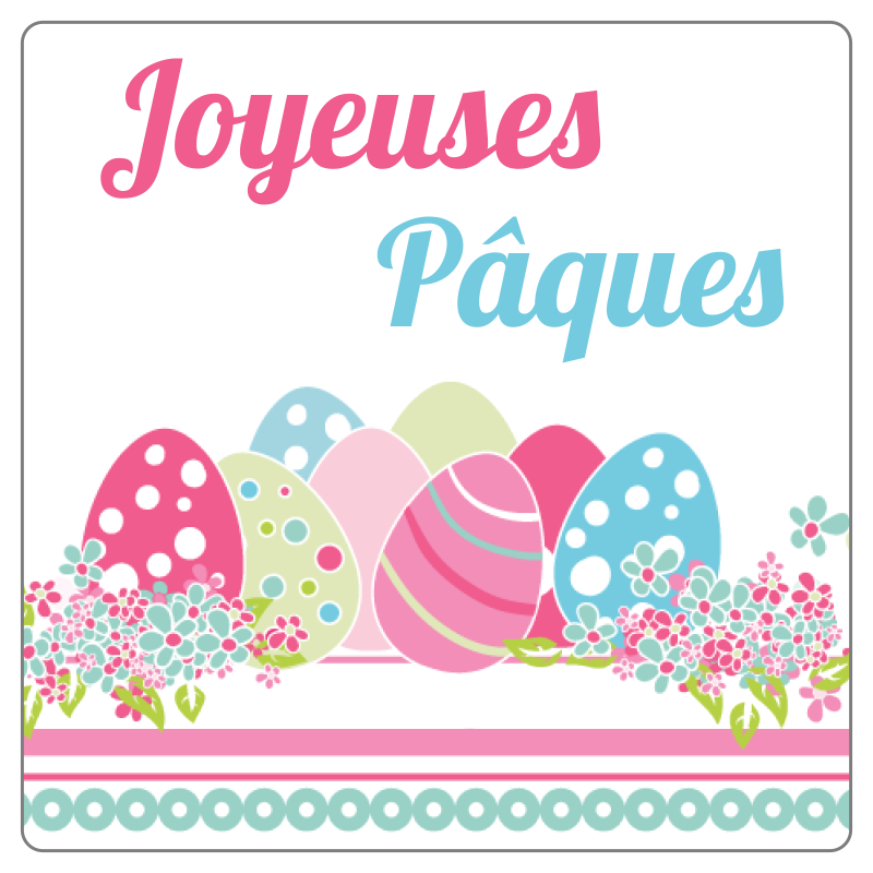 Stickers muraux pour paques - Sticker mural Joyeuses Pâques!