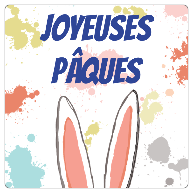 Autocollants de Joyeuses Pâques en Forme de Lapin Mignon, Étiquette Auto- Adhésive pour ixde Pâques, Sac