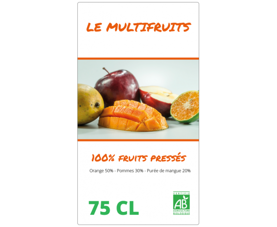 Étiquette confiture mangue - Autocollant personnalisé avec LabelPix